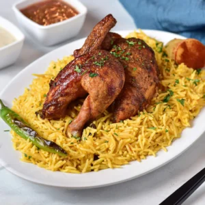 1/4 Grill Chicken & Rice